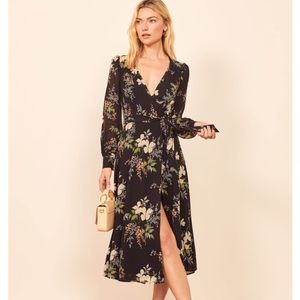 Reformation Susanna Midi Wrap dress
